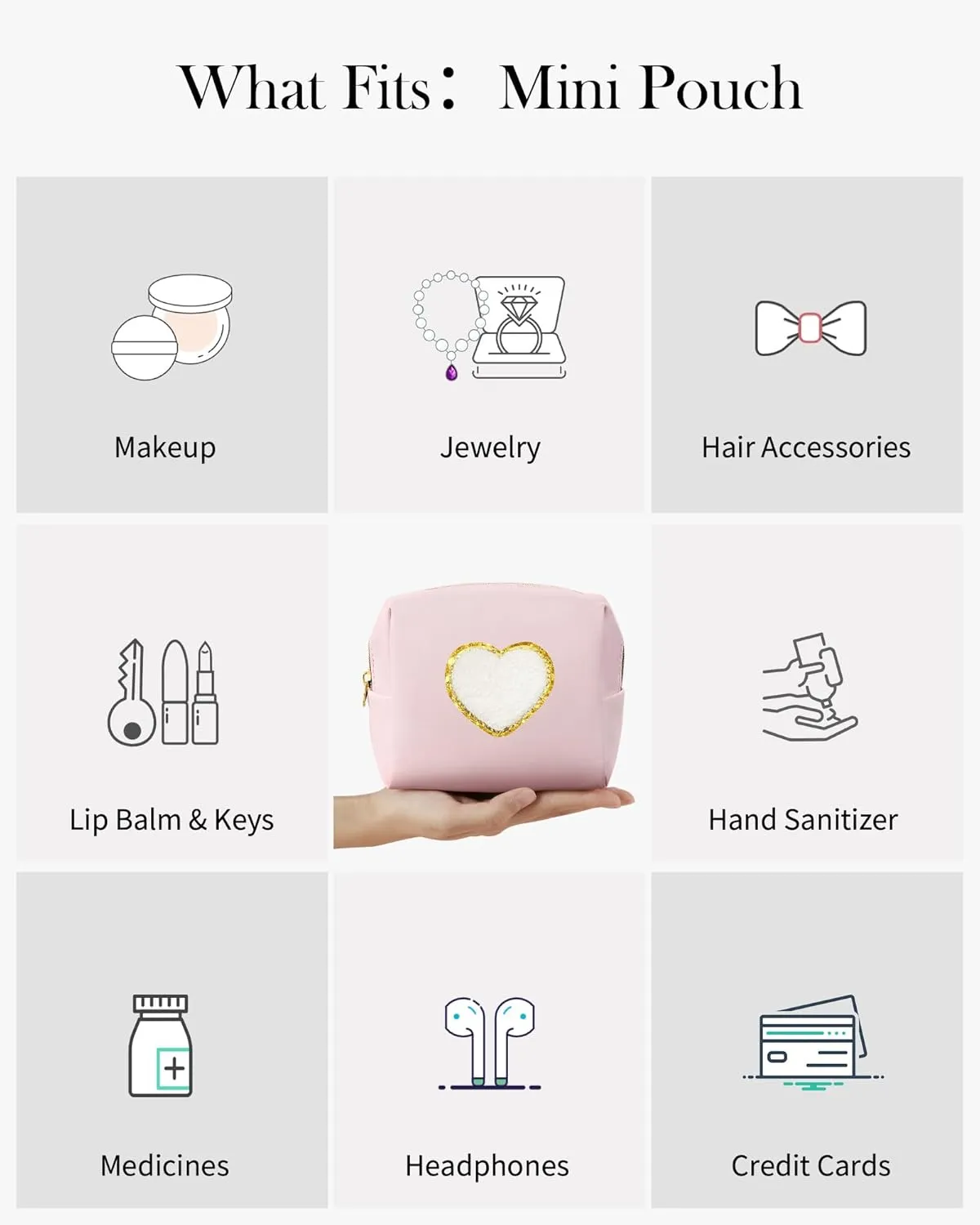 Pocmimut Personalized Makeup Bag,Teen Girl Gifts Trendy Stuff for 6 7 8 9 10 11 12 Year Old Girls,Initial Cosmetic Bag Gifts Graduation Teacher Gifts,B