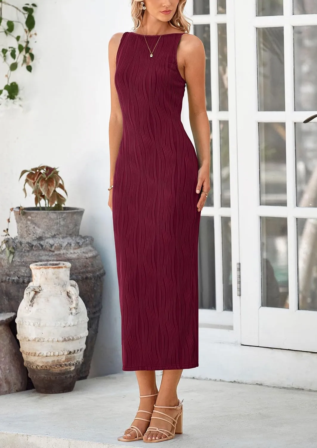 PRETTYGARDEN Womens Maxi Dress 2025 Summer Wedding Guest Dresses Spring Long Resort Wear Casual Bodycon Sun Dresses