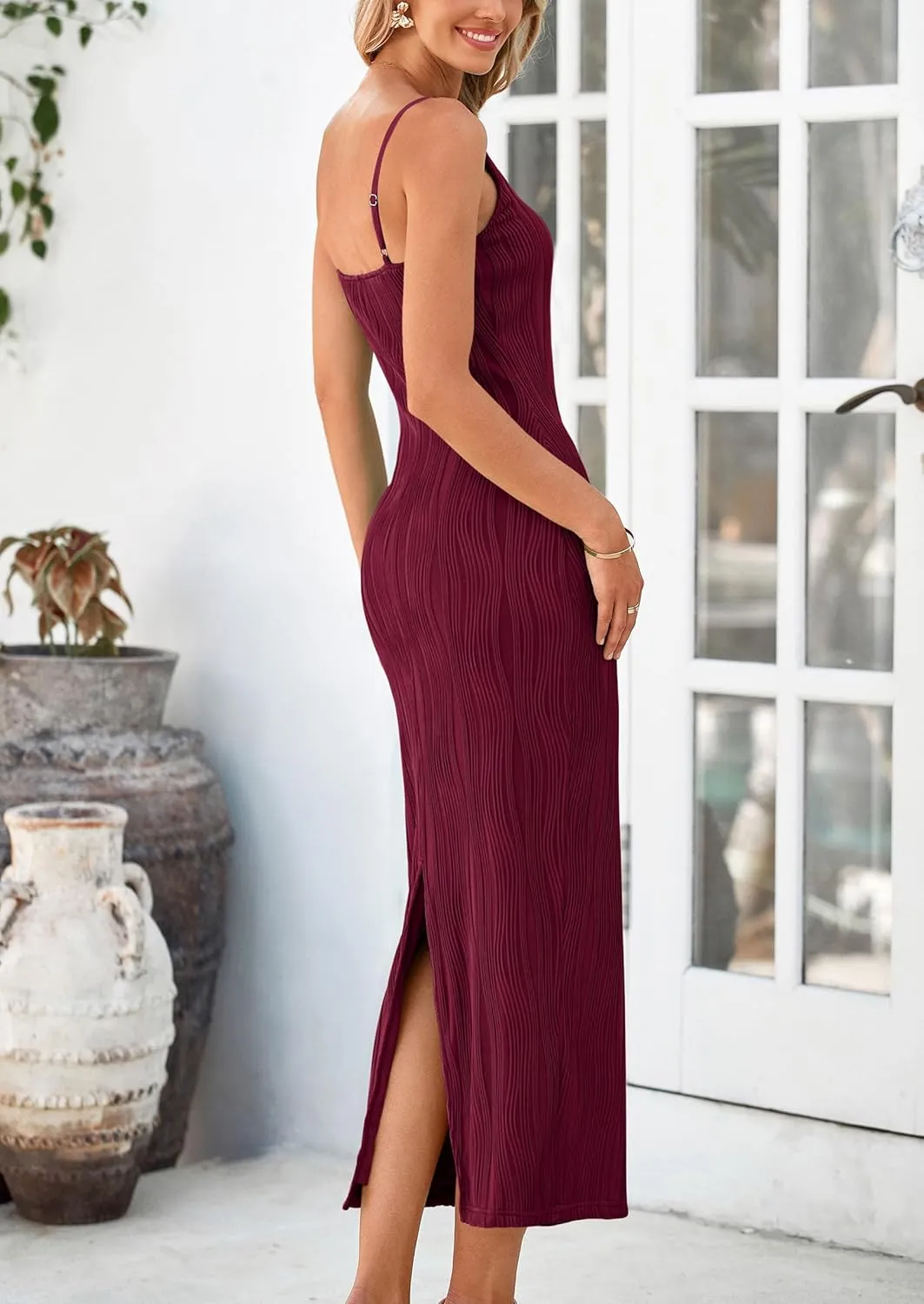 PRETTYGARDEN Womens Maxi Dress 2025 Summer Wedding Guest Dresses Spring Long Resort Wear Casual Bodycon Sun Dresses