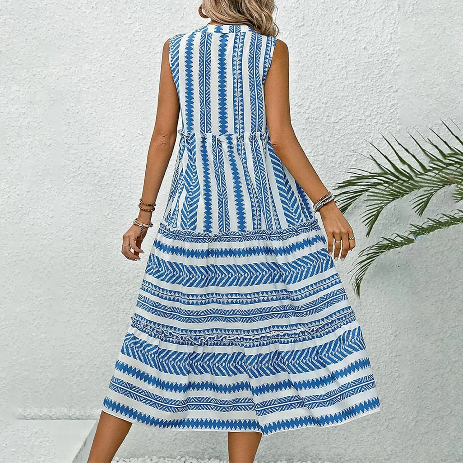 PTOLOCIF Casual Summer Dresses for Women Homecoming Dresses Women's Casual Beach Vacation Dress Fall Midi Dress