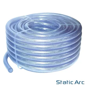 PVC BRAIDED HOSE TUBE REINFORCED FLEXIBLE PIPE TUBING GAS AIR WATER 6mm/8mm ID