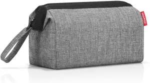 reisenthel Travelcosmetic Toiletries Bag, Structured Pouch with Wristlet, Twist Silver