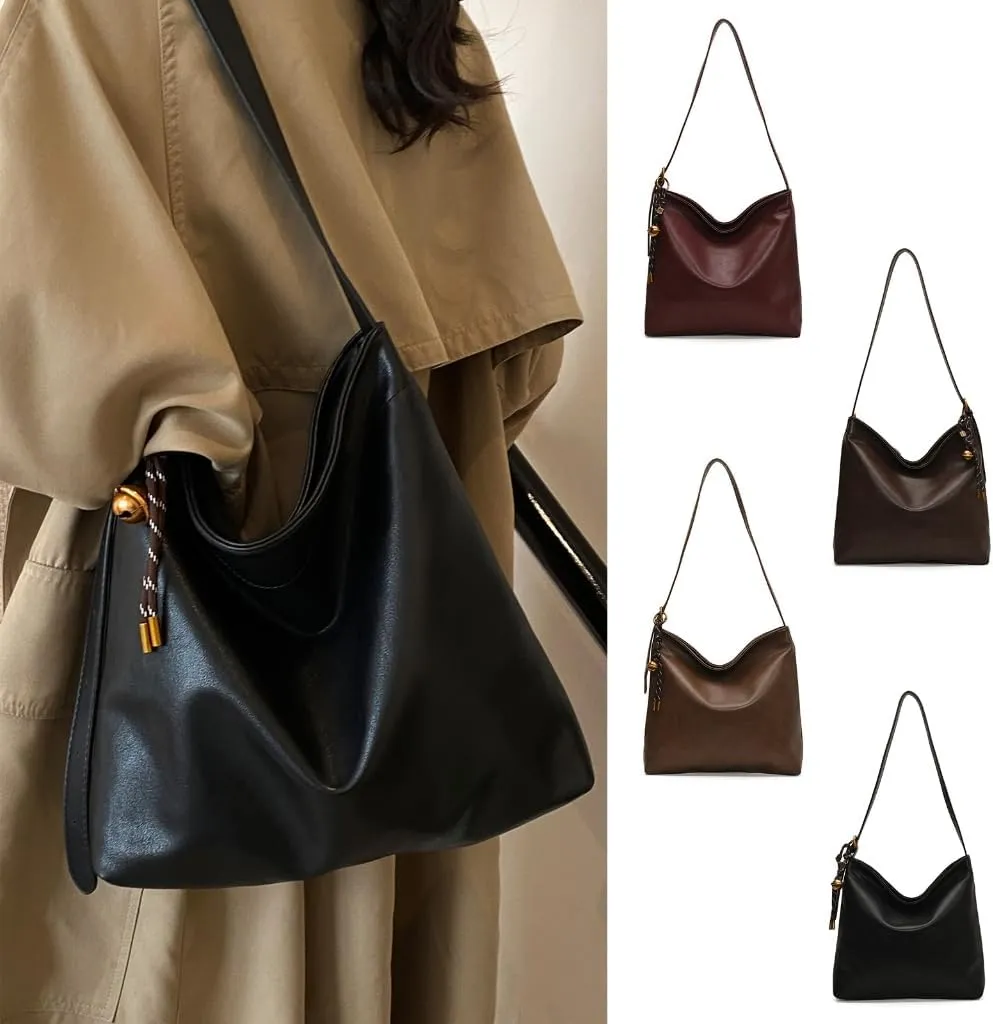Retro Commuting Bag With Comfortable Strap And Spacious Interior Shoulder Purse Fashion Bucket Bags For Professionals