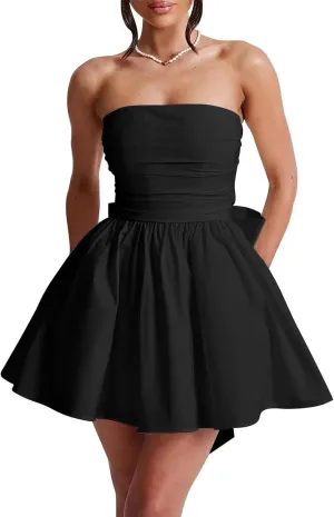 Sevintage Short Wedding Dresses for Bride with Bow Simple 2025 Homecoming Dress Cocktail Prom Gowns