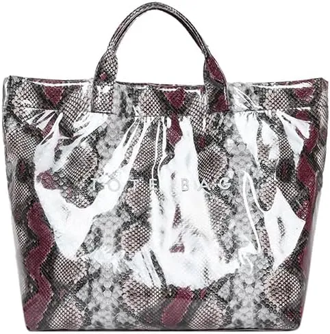 Snake Print PU Handbag - Stylish Hobo Purse for Women