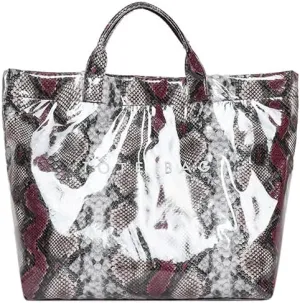 Snake Print PU Handbag - Stylish Hobo Purse for Women