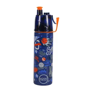 Swen Insulated Stainless Steel Sports Theme Mist Bottle, Blue Color - 490Ml
