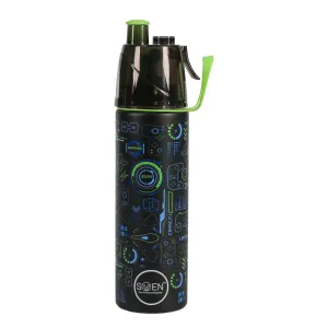 Swen Insulated Stainless Steel Tech Theme Mist Bottle, Blue Color - 490ml