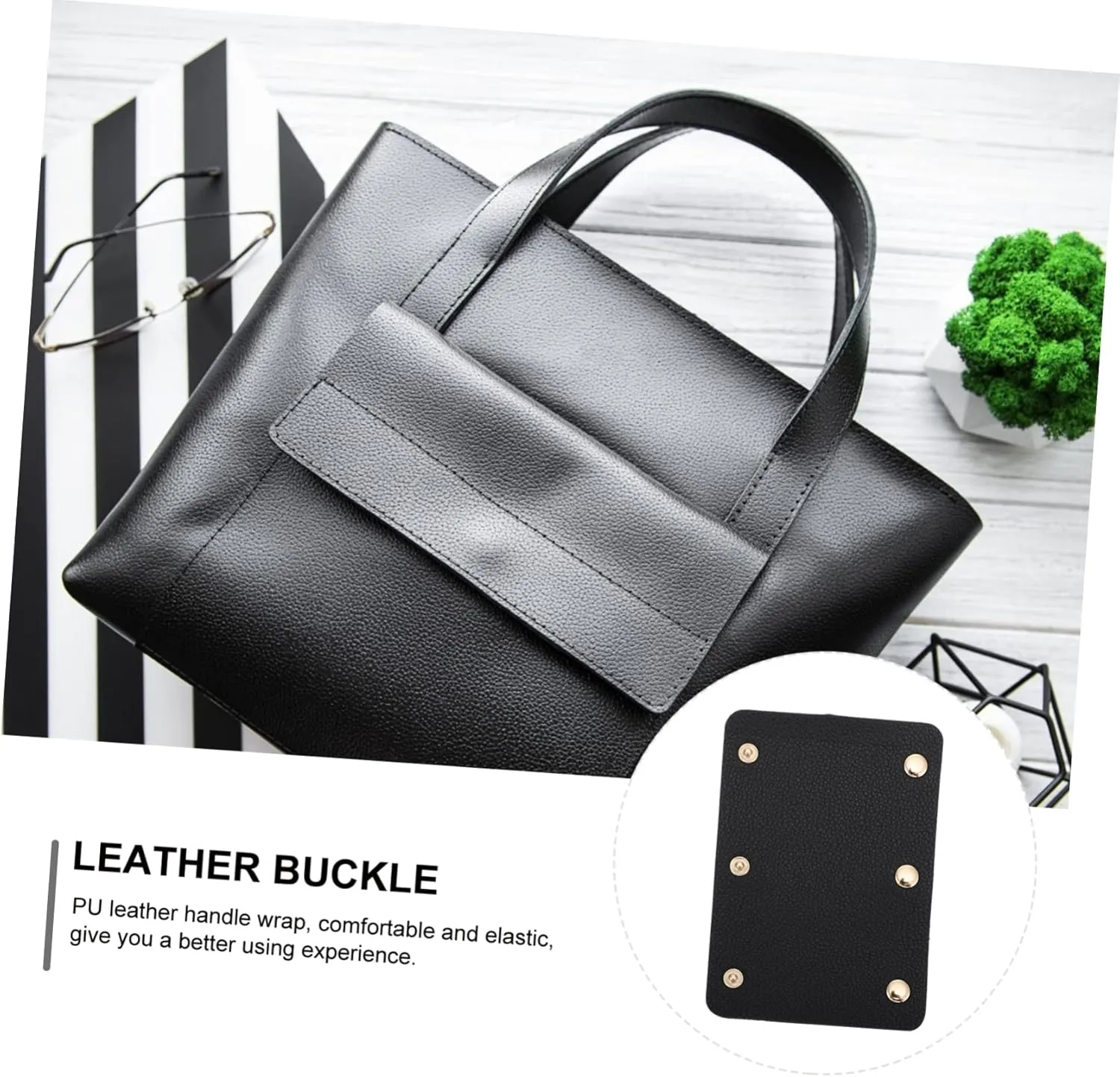 TOPPERFUN 4 Pcs Protector Wrap for Purse Luggage Handle Grip Bag Handle Cover Comfortable Saddle for Bag Decoration
