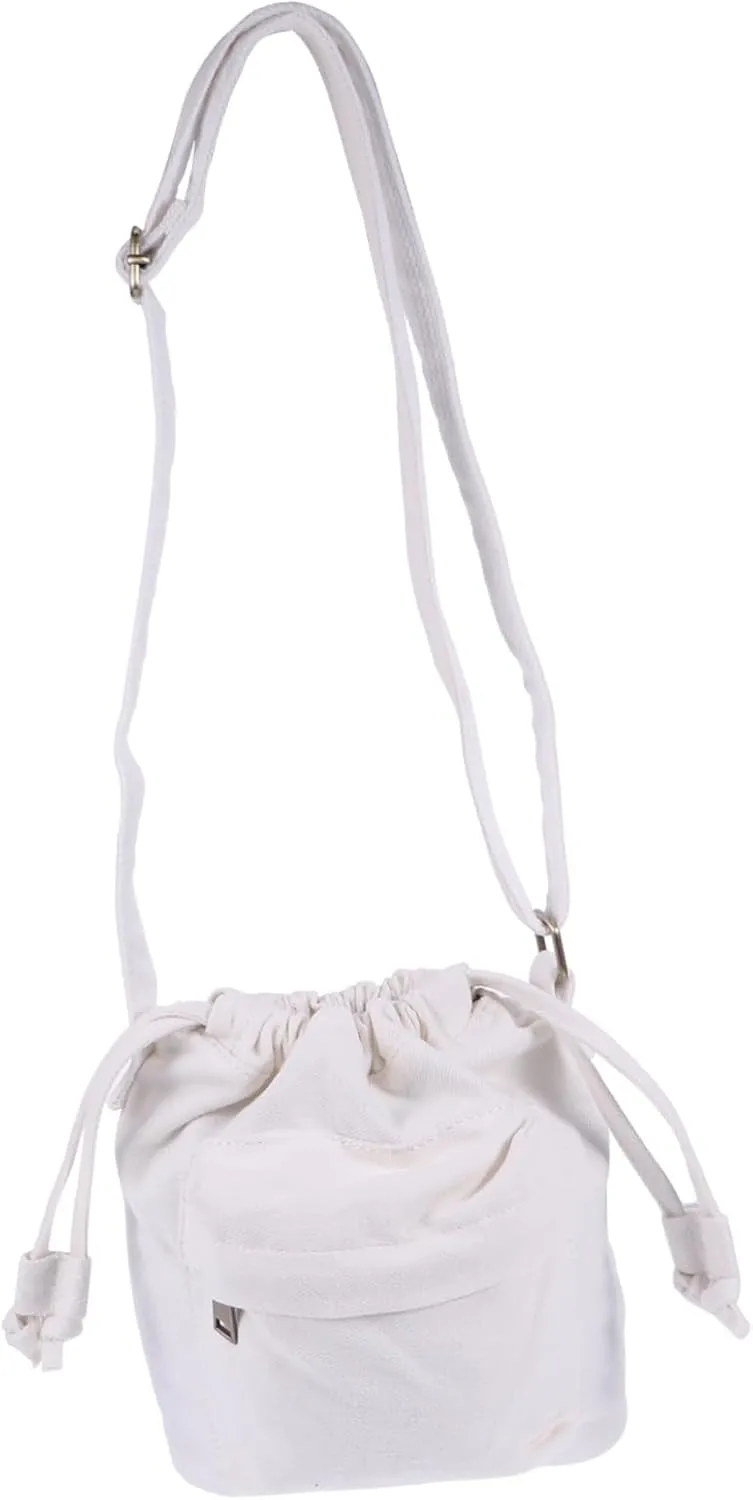 Unique Fashion Bucket Bag Canvas Material Women's Messenger Bag Stylish Tote Bag Comfortable Feel