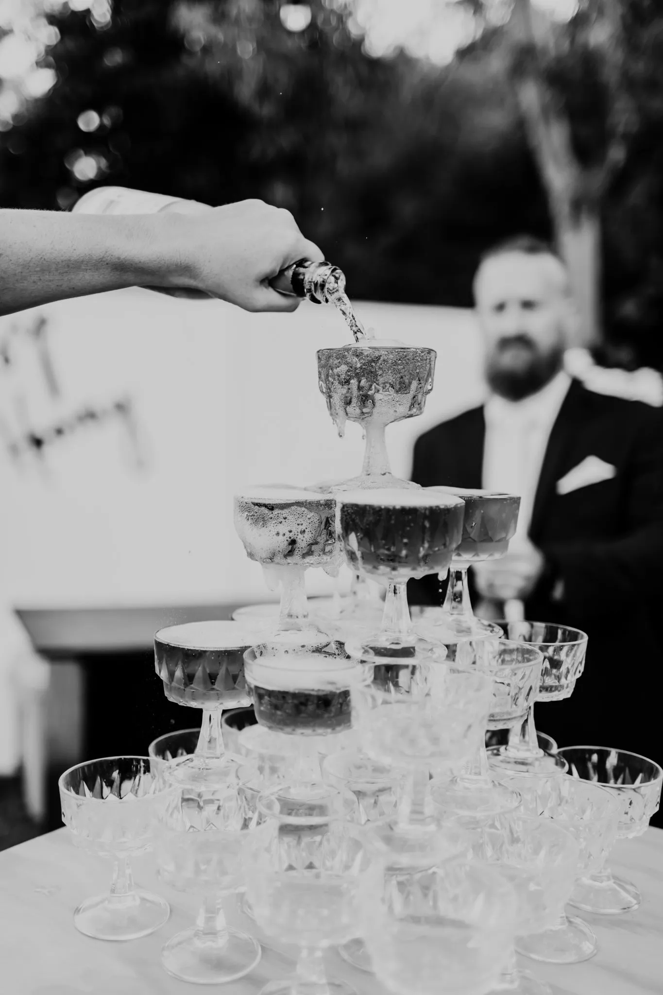 Vintage Champagne Coupe