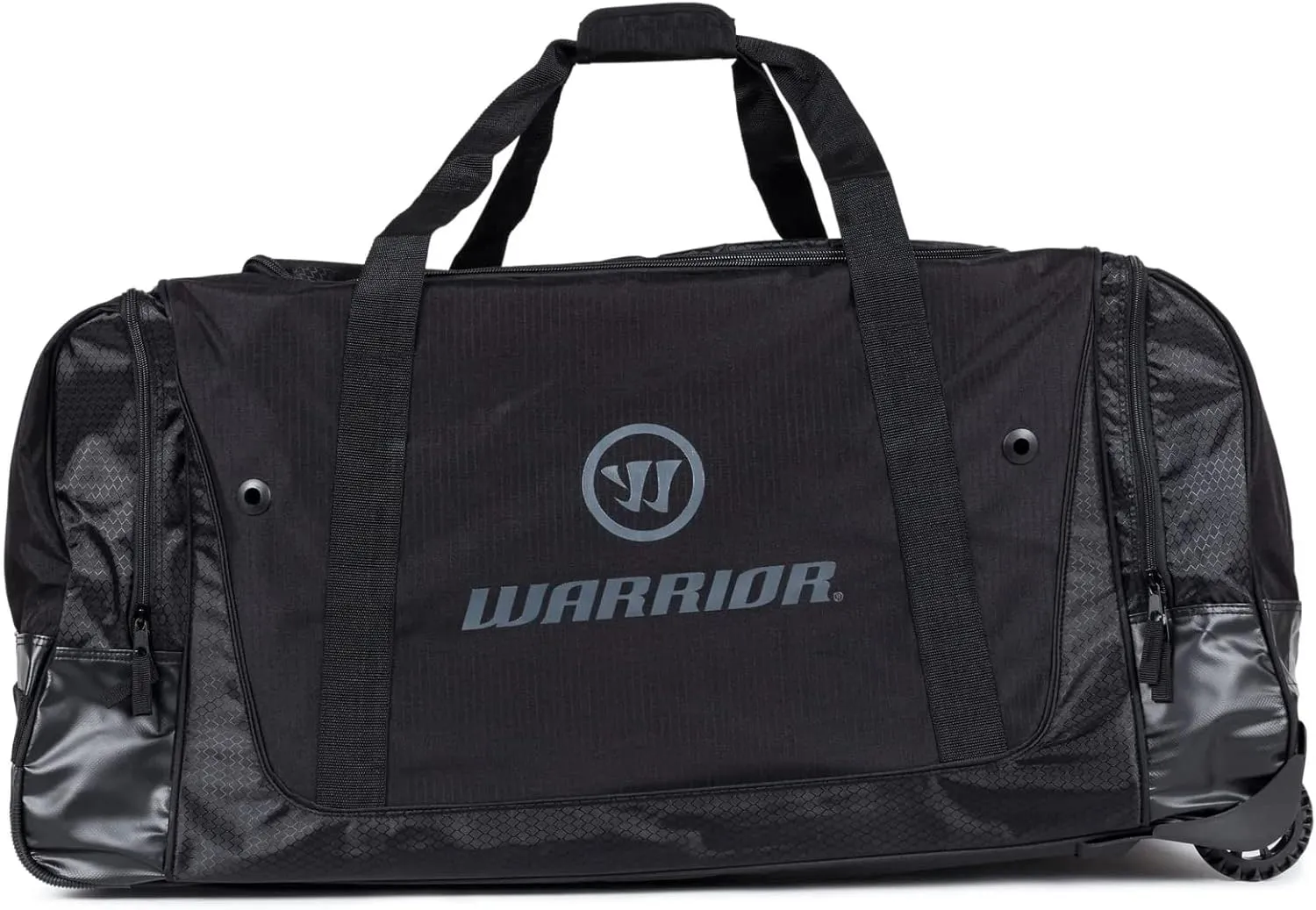 WARRIOR Q20 Wheel Hockey Bag, Black/Grey (Large (37" x 20" x 19"))