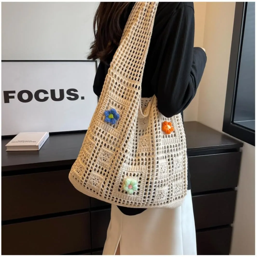Women's Fashionable Woven Bucket Bag-Commuter Crossbody Bag with Comfortable Strap, Parties,Travel & Work