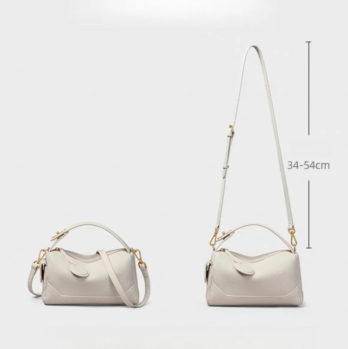 Women's Genuine Leather Handbag Stylish Shoulder Crossbody Armpit Bag Pillow Bag Versatile Hand Carry Hobo Togo Stylish