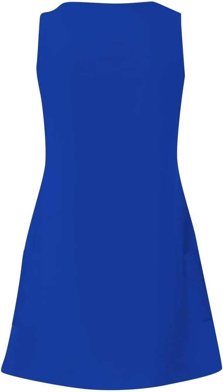 Womens Summer Dresses 2025 Loose V Neck Sleeveless Sundresses Swimsuit Coverup with Pockets Floral/Plain/Eyelet