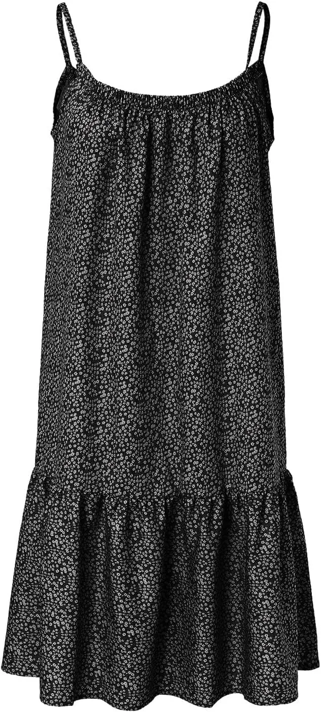 Womens Summer Dresses Loose U Neck Sleeveless Sundresses Beach Cute Teen Short 2025 Trendy Outfits
