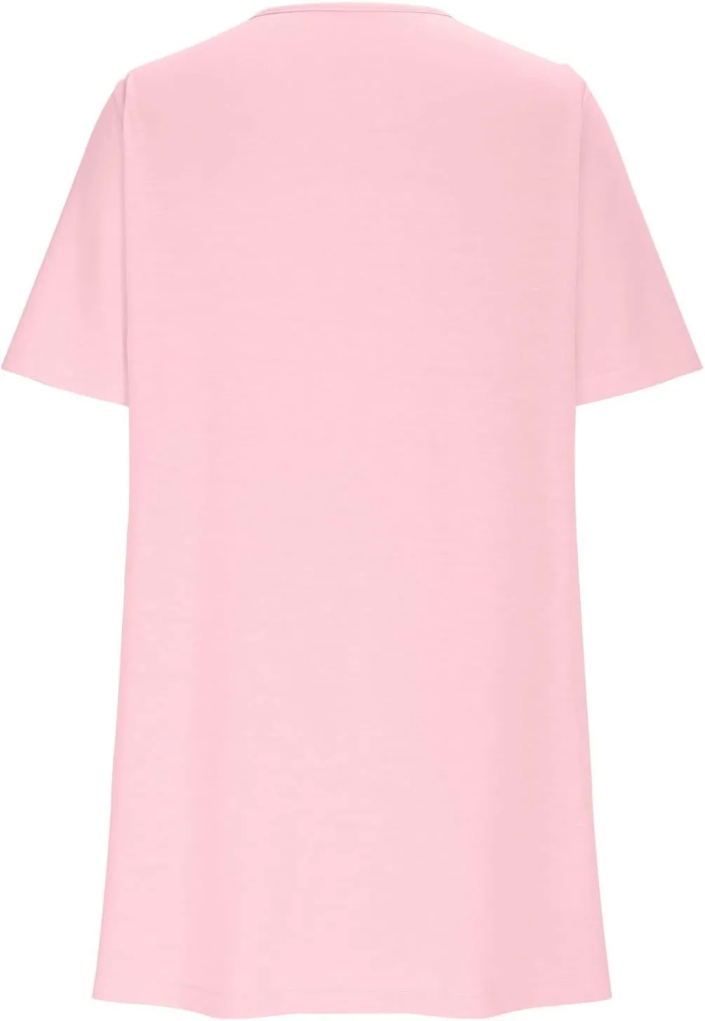 Womens Sundresses Summer Beach Vacation Tshirt Mini Dress Pleated Round Neck Shirt Dresses with Pockets