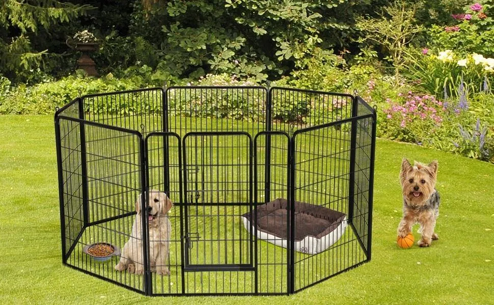 Yaheetech Dog Pen 8 Panels 40 Inch